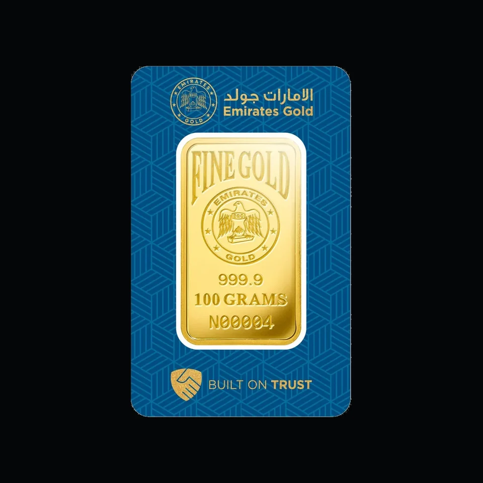 Emirates Gold 100g gold minted bar