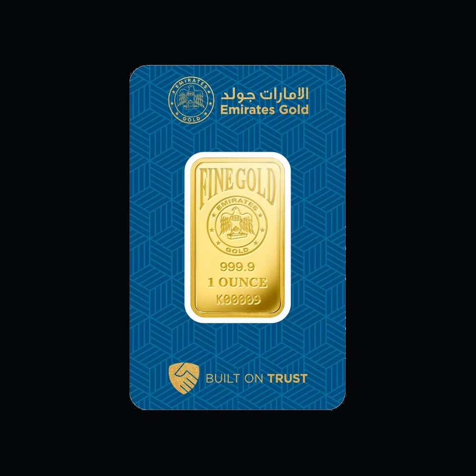 Emirates Gold 1 oz gold minted bar