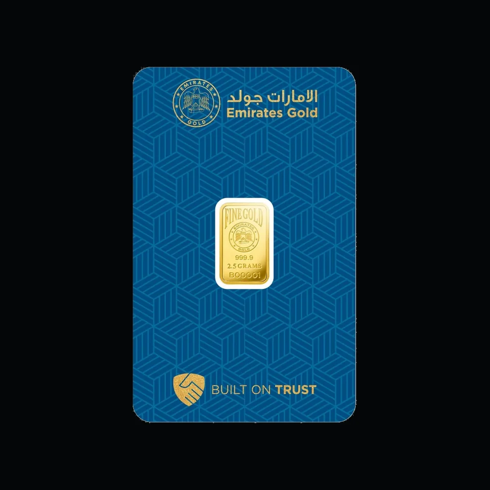 Emirates Gold 2.5g gold minted bar