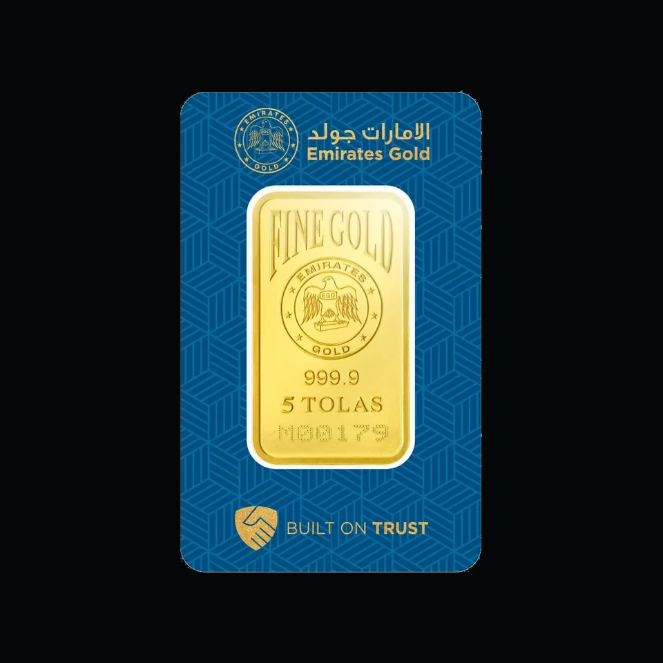 Emirates Gold 5 Tolas gold minted bar