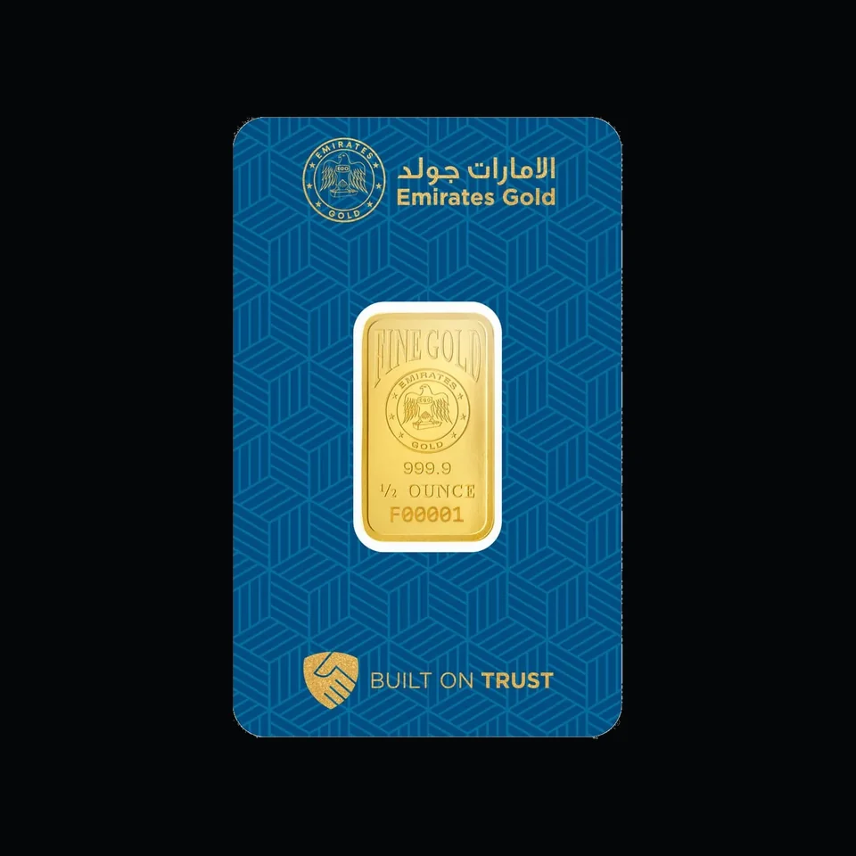Emirates Gold ½ oz gold minted bar