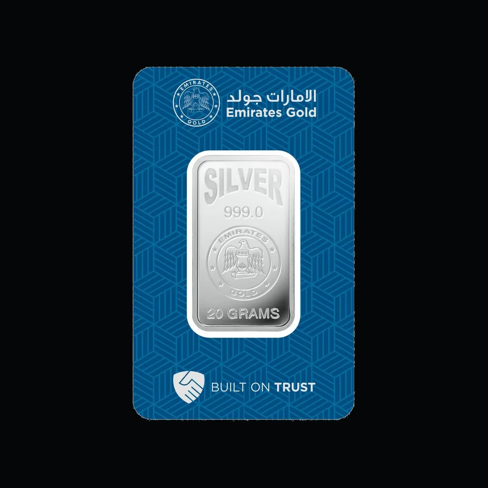 Emirates Gold 20g silver minted bar