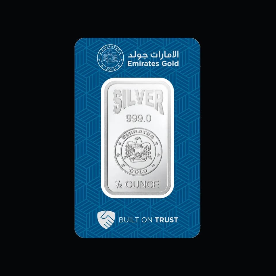 Emirates Gold ½ oz silver minted bar