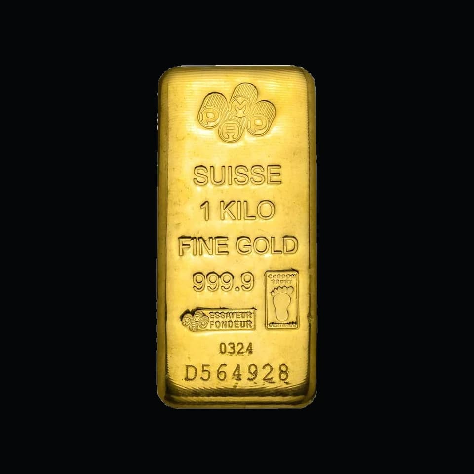 PAMP Suisse 1 kg gold cast bar