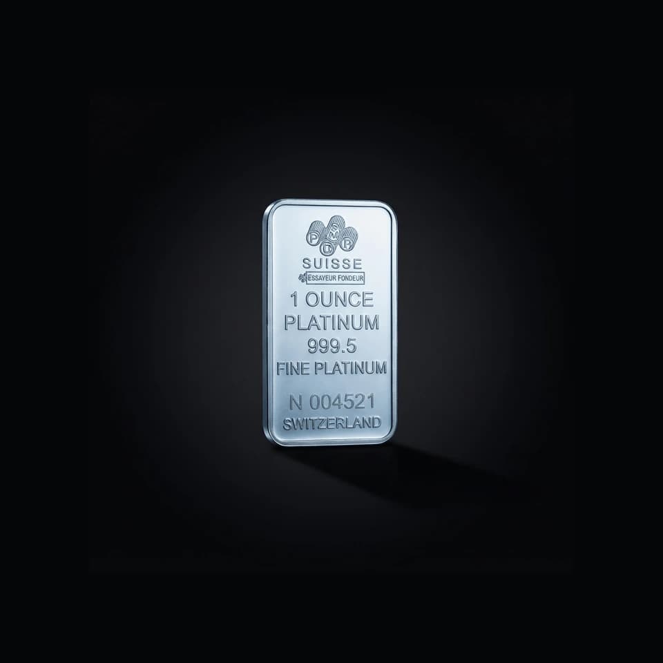 PAMP Suisse 1 oz platinum minted bar