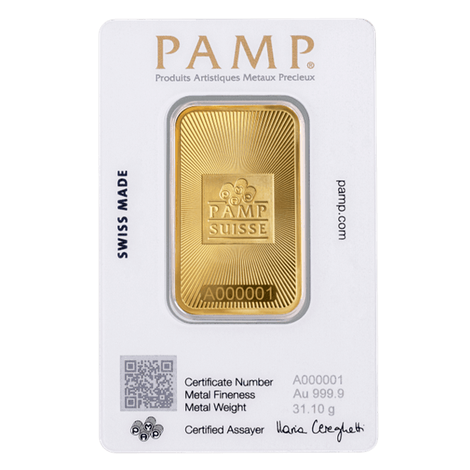 Suisse Gold Minted Bar 