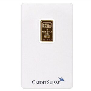 1 Gram Credit Suisse 999.9 Gold bar