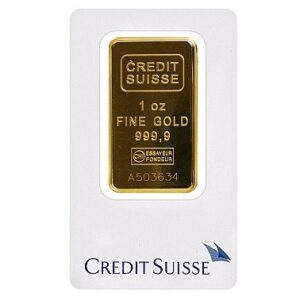 1 Oz Credit Suisse 999.9 Gold Bar