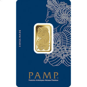 10 Grams PAMP 999.9 Gold Bar